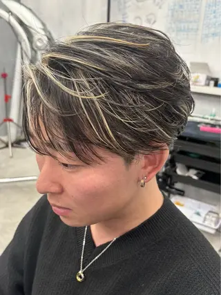 ミディアム メンズ 燕三条駅徒歩6分/ NOBUTA💎のヘアスタイル