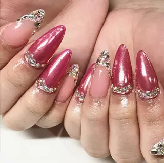 ネイル 渋谷/チップ長さ出し 👑アプレgel-xのネイルデザイン