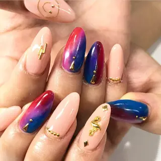 ネイル 渋谷/チップ長さ出し 👑アプレgel-xのネイルデザイン
