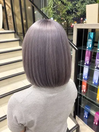 ミディアム カラー sakura🎀/ ハイトーン/カラーのヘアスタイル