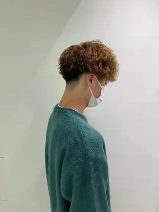 ミディアム カラー パーマ メンズ 横浜駅メンズパーマ師 🌀岩﨑弘成🌀のヘアスタイル