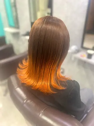 ミディアム カラー レイヤーカット ショート/宮本洋介のヘアスタイル