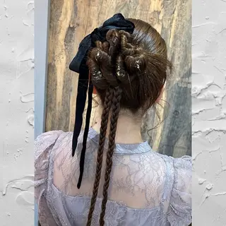 ヘアアレンジ みやもと まなみのヘアスタイル