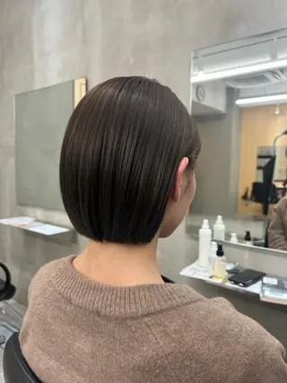 ショート カラー 曲がる縮毛矯正 バレイヤージュ森田のヘアスタイル