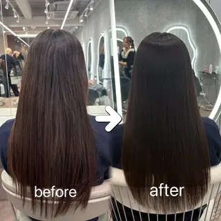 ロング ヘアアレンジ 大宮縮毛矯正🩵 レイヤー 佐藤和のヘアスタイル