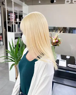 ロング カラー ボブ/レイヤーカット 縮毛矯正/コウキ新宿のヘアスタイル