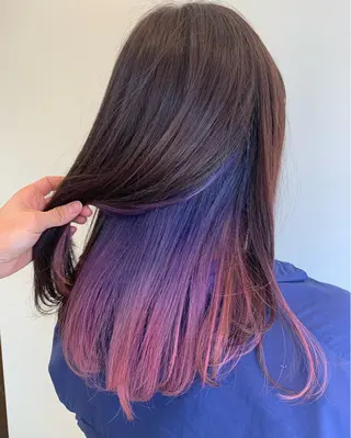 ロング カラー 加藤 佑哉のヘアスタイル