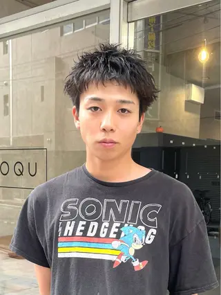ショート パーマ メンズ ✂︎メンズ特化船橋 パーマ優希のヘアスタイル