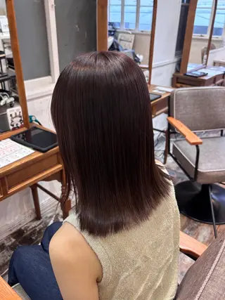 カラー 明賀　瞳 /みょうが　ひとみのヘアスタイル