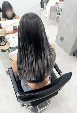 ミディアム 横浜　エクステ🎀 カラー／ルナのヘアスタイル