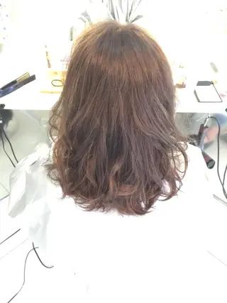 ミディアム 広がり、まとまらない お悩み改善/ 中田のヘアスタイル