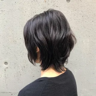 ショート カラー 酸性縮毛矯正🧴韓国 レイヤー/髪質改善のヘアスタイル