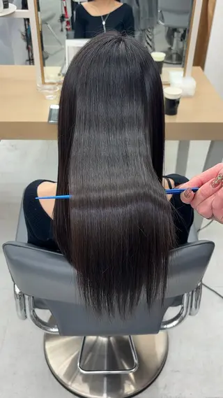 ロング 今話題の艶髪矯正 美艶カラー/FUKAのヘアスタイル
