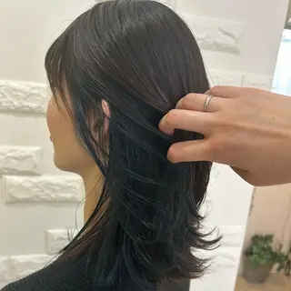 セミロング 佐藤 帆春のヘアスタイル