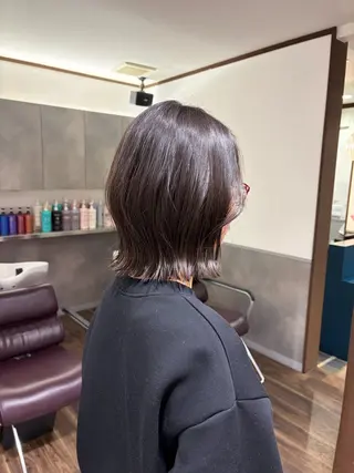 ミディアム レイヤー🩶🎀 ブリーチ/なるのヘアスタイル