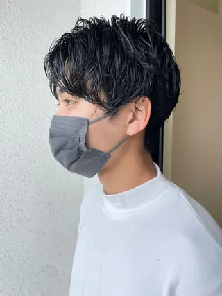パーマ メンズ 水野 愛弓のヘアスタイル