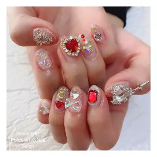 ミディアム ネイル 🐾enen style 🐾のネイルデザイン