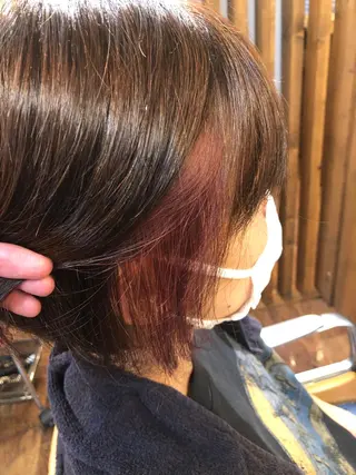 カラー 梅田 拓実のヘアスタイル