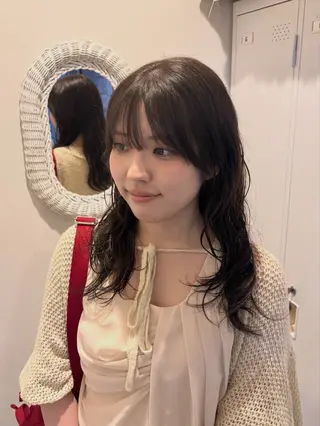 ロング カラー loty すずなのヘアスタイル