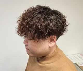 ショート パーマ メンズ カラー 【イケメン風パーマ】 SHOFYのヘアスタイル