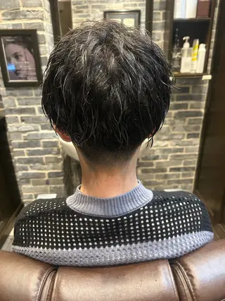 ミディアム 佐藤 功樹のヘアスタイル