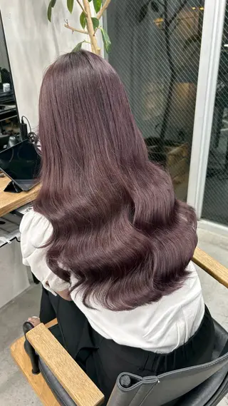 ミディアム カラー RYOSUKE ハイトーンのヘアスタイル