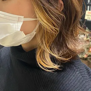 ミディアム カラー 似合う髪型見つけます AYAKAのヘアスタイル
