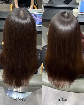 ロング 縮毛矯正/髪質改善 /野苅家のヘアスタイル