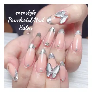 ミディアム ネイル 🐾enen style 🐾のネイルデザイン