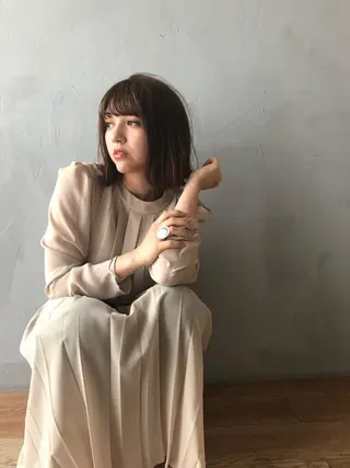 ミディアム カラー 白髪ぼかし/ショート /ミニボブだいじのヘアスタイル