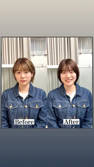 ショート カラー 表参道【髪質改善】 宮嶋勇太のヘアスタイル