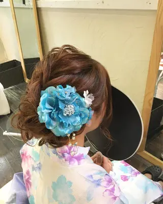 セミロング カラー パーマ ヘアアレンジ キッズ ネイル マツエク・マツパ brille ~eyelash~のヘアスタイル