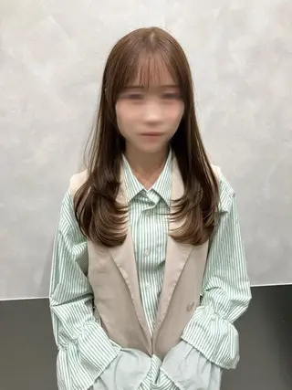 ロング カラー 💖ブリーチなし透明 感💖ASAHIのヘアスタイル