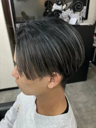 ショート カラー メンズ 💈メンズパーマ &メッシュ南谷💈のヘアスタイル