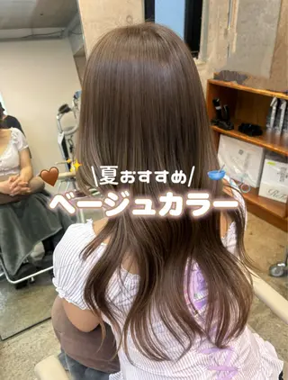 ロング カラー 🫧透明感カラー/ うる艶カラー/すみれのヘアスタイル