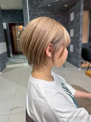 ショート カラー 💎ツヤ髪透明感💎 🌟佐藤壮也🌟のヘアスタイル