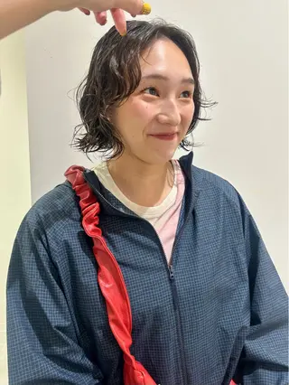 ショート パーマ 👔ボブ﹨髪質改善 ストレート🩳ももかのヘアスタイル