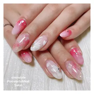 ミディアム ネイル 🐾enen style 🐾のネイルデザイン