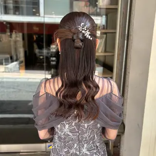 ロング ヘアアレンジ 芦刈 咲来のヘアスタイル