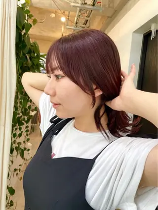 ミディアム カラー GiseL 博多筑紫口店のヘアスタイル