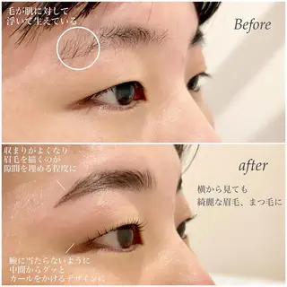 マツエク・マツパ アイブロウ 【slowly】 RINAのマツエク・マツパデザイン