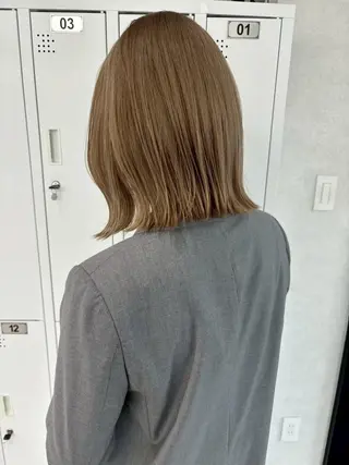 ミディアム カラー 🌼ベージュ/暖色 🌼すずのヘアスタイル