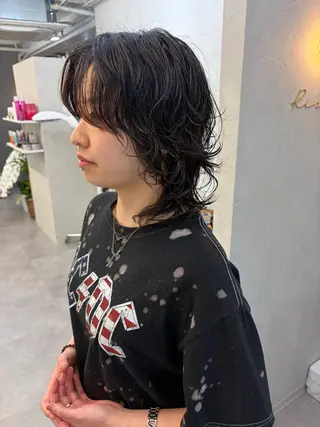 ミディアム パーマ RIRI💛 ママ美容師👶🏻のヘアスタイル