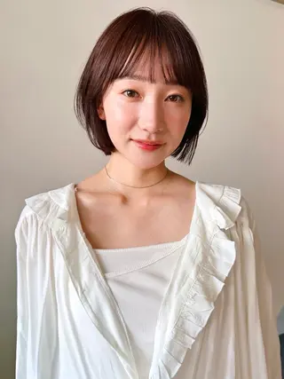 ショート カラー パーマ kazuki【顔周り ×レイヤーカット】のヘアスタイル