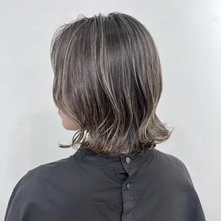 ショート カラー 縮毛矯正/髪質改善 白髪ぼかし/裕香のヘアスタイル