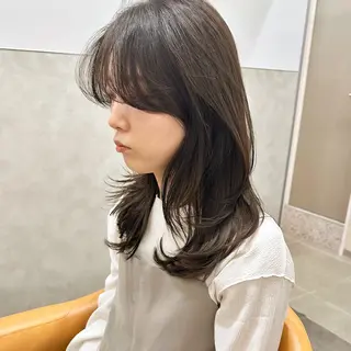 セミロング カラー ENDO Kのヘアスタイル