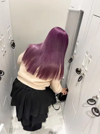ロング カラー 〻ツヤハイトーン🩰 🤍HARUCAのヘアスタイル