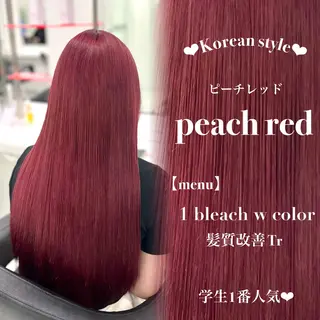 ロング 🎀暖色カラー🎀 韓国ヘア まなかのヘアスタイル