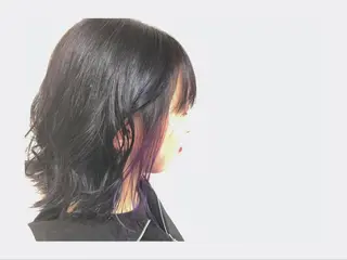 ミディアム カラー パル__レイヤー/パ ーマ/デザインカラーのヘアスタイル