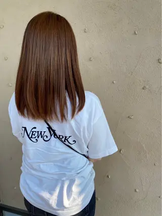 ミディアム 鈴木 未歩のヘアスタイル